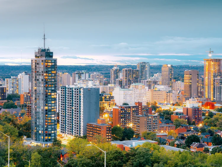 Hamilton city skyline Hamilton city skyline