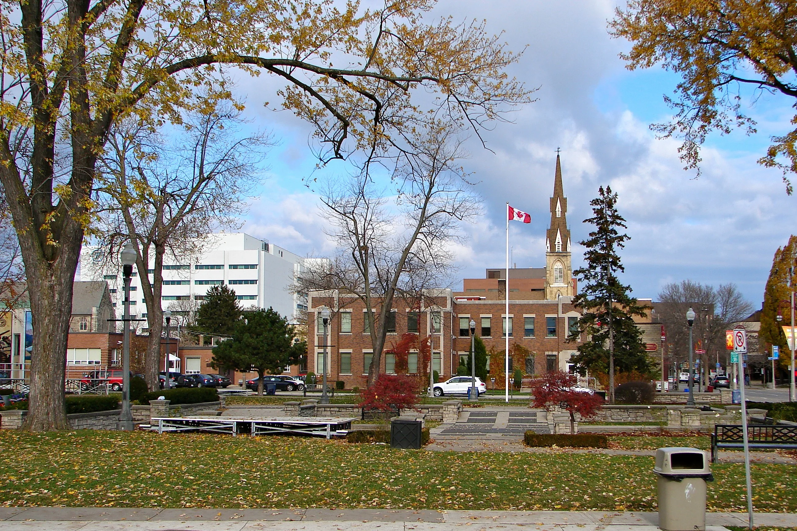 Oshawa downtown area